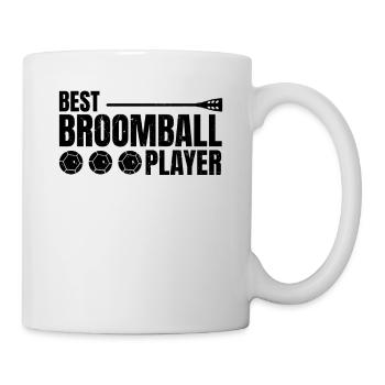 Meilleur joueur de ballon-balai - Mug blanc - blanc - Droite