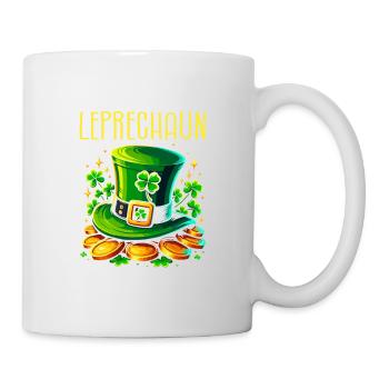 Ich bin kein Kobold, ich bin nur ein kleiner St. Patricks - Tasse - Weiß - Rechts
