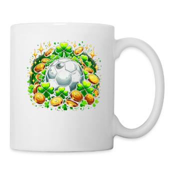 Soccer Shamrock St Patricks Day Shenanigans Clover - Mug - white - Right