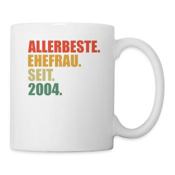 Best wife since 2004 20th wedding anniversary - Mug - white - Right