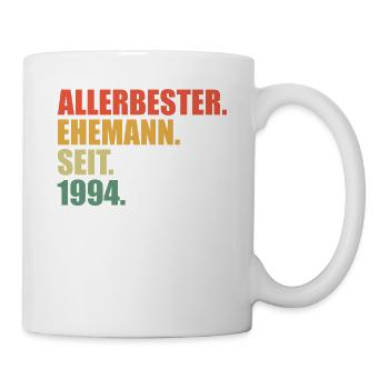 Best husband since 1994 30th wedding anniversary - Mug - white - Right