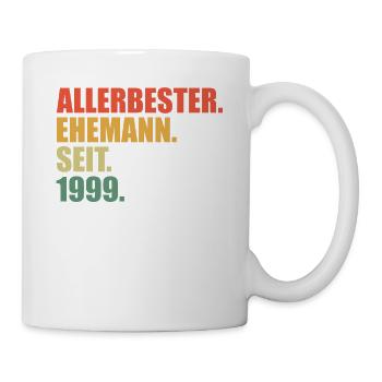 Best husband since 1999 25th wedding anniversary - Mug - white - Right