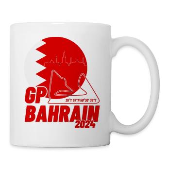 Grand Prix Bahrain Sakhir Circuit Saison 2024 - Tasse - Weiß - Rechts