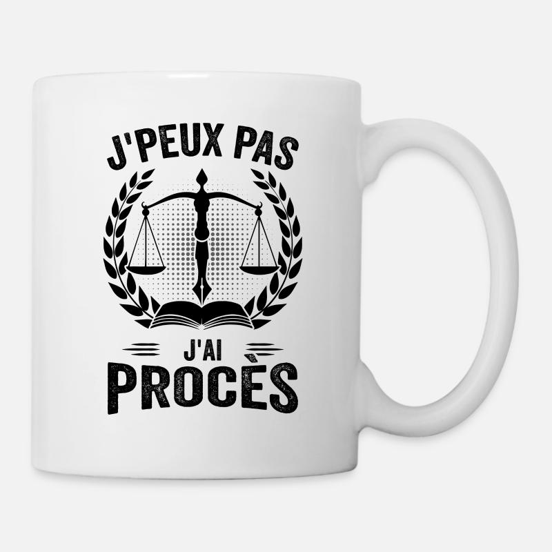 Avocat - Avocate - Justice - Loi - Mug blanc - blanc