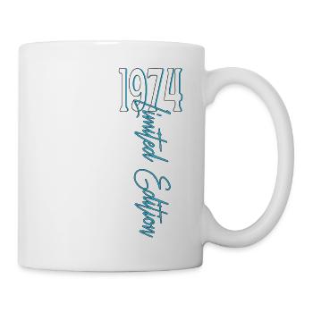 1974 Vintage anniversaire drôles dictons - Mug blanc - blanc - Droite
