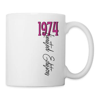 1974 Vintage anniversaire drôles dictons - Mug blanc - blanc - Droite