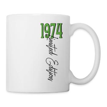 1974 Vintage anniversaire drôles dictons - Mug blanc - blanc - Droite