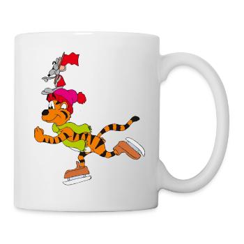 Skating with the Tiger - Mug - white - Right