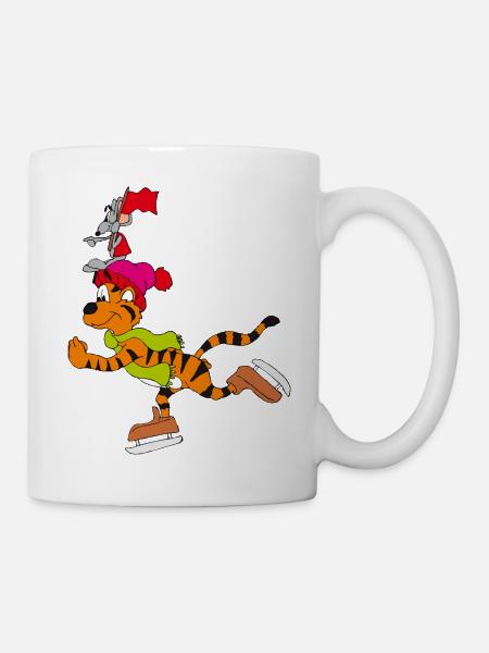 Skating with the Tiger - Mug - white