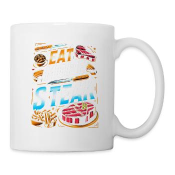 Eat More Steak 12 - Mug - white - Right