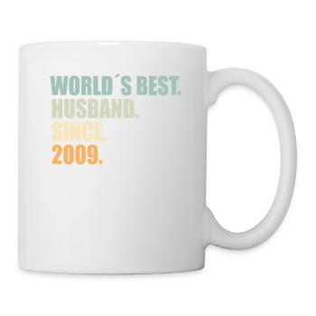 Best husband since 2009 15th wedding anniversary - Mug - white - Right