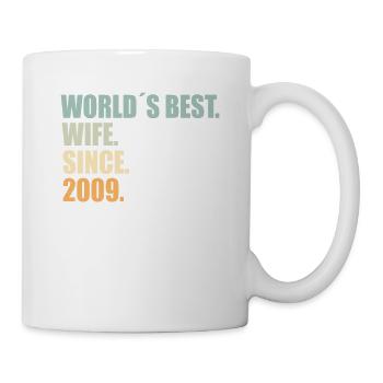 Best wife since 2009 15th wedding anniversary - Mug - white - Right