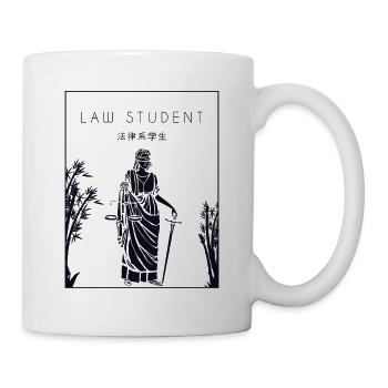 Étudiant en droit de l'Université chinoise de la faculté de droit Hanzi - Mug blanc - blanc - Droite