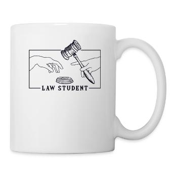 Michel-Ange Création d’Adam Étudiant en droit Droit - Mug blanc - blanc - Droite
