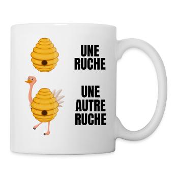 autre ruche - Mug blanc - blanc - Droite