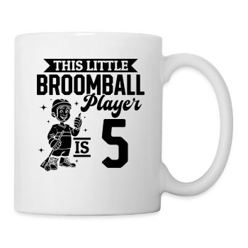 5th Birthday Broomball Player Birthday Broomball K - Mug - white - Right
