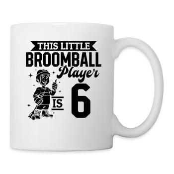 6th Birthday Broomball Player Birthday Broomball K - Mug - white - Right