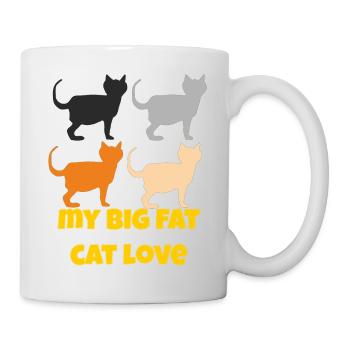 my big fat catlove - Tasse - Weiß - Rechts