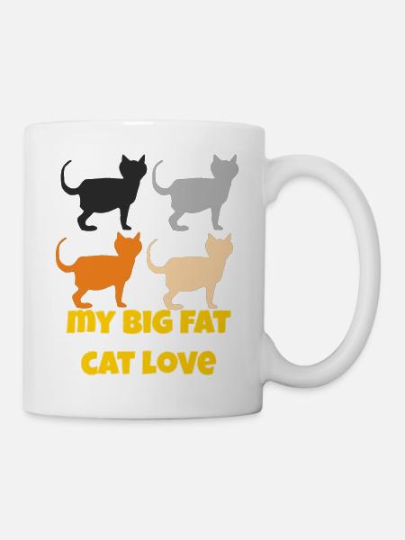 My Big Fat Catlove - Mug - white