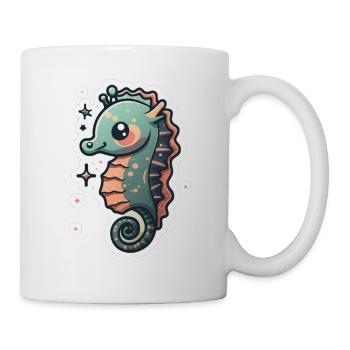 Seepferdchen-Liebhaber - Tasse - Weiß - Rechts