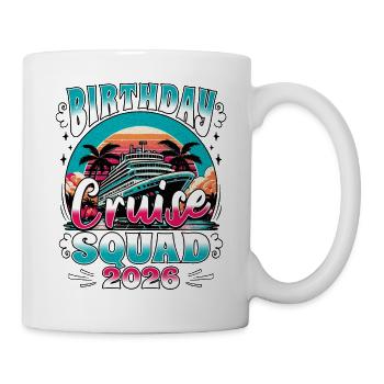 Escouade de croisière d’anniversaire 2026 - Mug blanc - blanc - Droite
