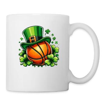 Basketball Clover St Patricks Day Basketballer - Mug - white - Right