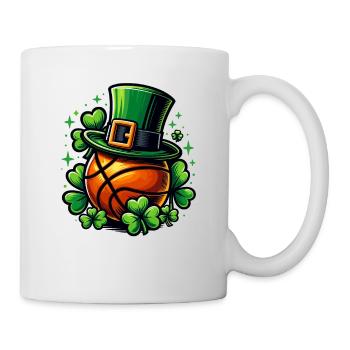 Basketball Clover St Patricks Day Basketballer - Mug - white - Right