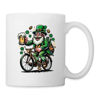 Shamrock irlandais St Patricks Boire de la bière - Mug blanc - blanc - Droite