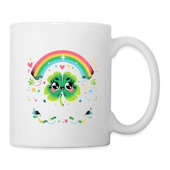 Little Miss Shenanigans Kleeblatt St. Patricks Tag - Tasse - Weiß - Rechts