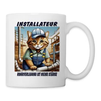 CAT INSTALLER - Mug - white - Right