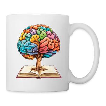 Reading Forms Mindset Growth Artwork Tree - Mug - white - Right