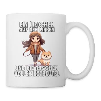 Cute dog mom t-shirt for female dog owners dogs - Mug - white - Right