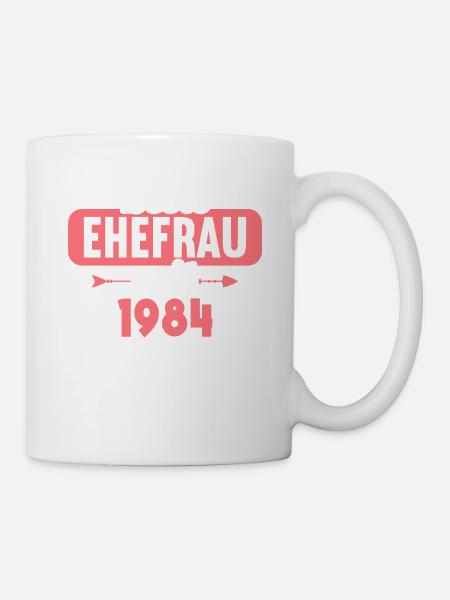 Beste Ehefrau seit 1984 40.Hochzeitstag - Tasse - Weiß