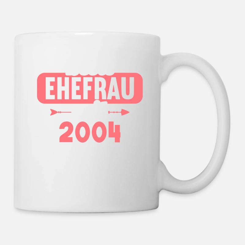 Beste Ehefrau seit 2004 20.Hochzeitstag - Tasse - Weiß