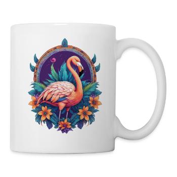Flamingo Spiritual Mandala Design - Mug - white - Right