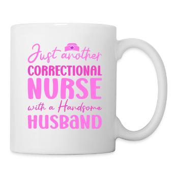 Soins infirmiers correctionnels juste un autre avec le mari - Mug blanc - blanc - Droite