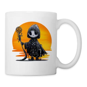 The Peacemaker. Grim Reaper, Death, Peace, Humor, - Mug - white - Right