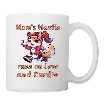 Cat Mother rMother's Day Running Marathon "Love & - Mug - white - Right