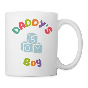 Daddys Boy Blocks - Mug - white - Right