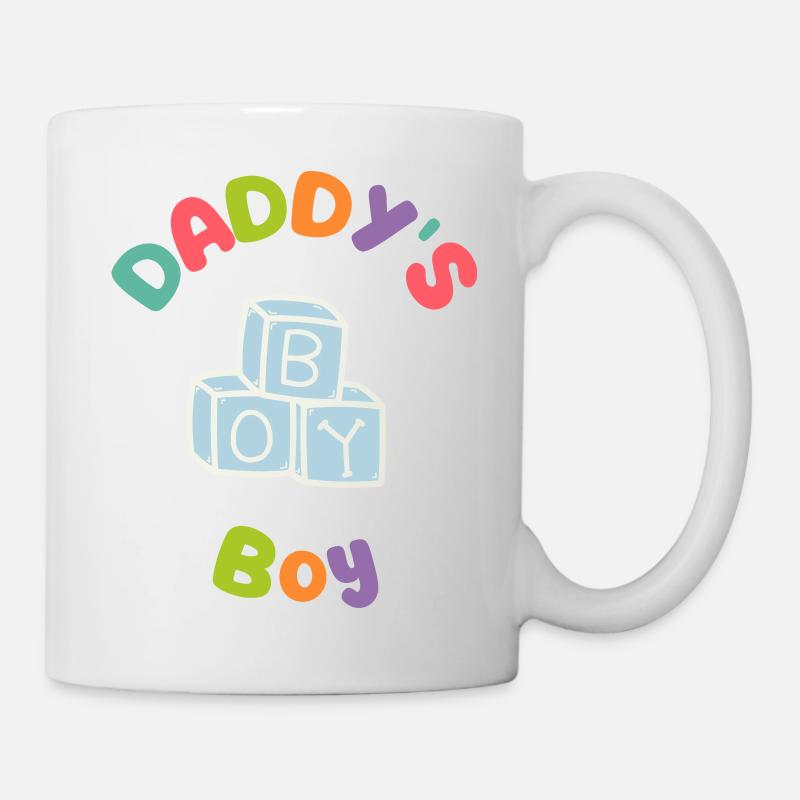 Daddys Boy Blöcke - Tasse - Weiß