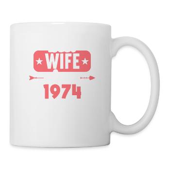 Best wife since 1974 50th wedding anniversary - Mug - white - Right
