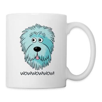 Wow, candy colored doodle dog - Mug - white - Right