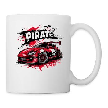 Chibi JDM Pirate Street Racing Sports Car - Mug - white - Right