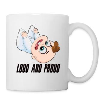 Forte Et Fière Grossesse Mère Enfant Parents - Mug blanc - blanc - Droite