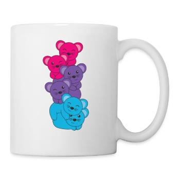 androgyn Flag Pride LGBTQ süße Maus - Tasse - Weiß - Rechts