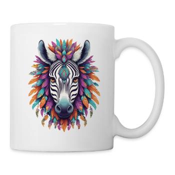 Zebra Mandala Dream Catcher Design - Mug blanc - blanc - Droite