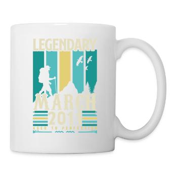 March 2011 Birthday, March 2011 Vintage Gift. - Mug - white - Right