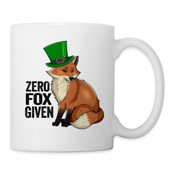 Null Fuchs Gegebenes Wortspiel Niedlicher Kawaii Irischer Fuchs - Tasse - Weiß - Rechts