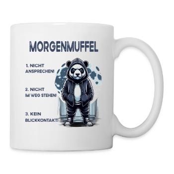 I hate people morning grouch in the office funny - Mug - white - Right