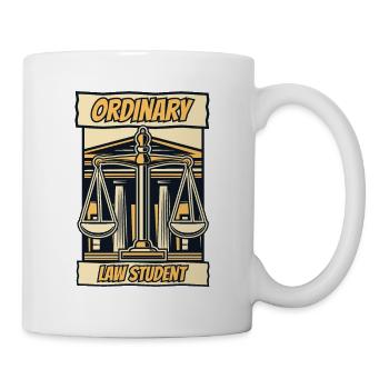 Étudiant ordinaire en droit Études juridiques universitaires Droit - Mug blanc - blanc - Droite